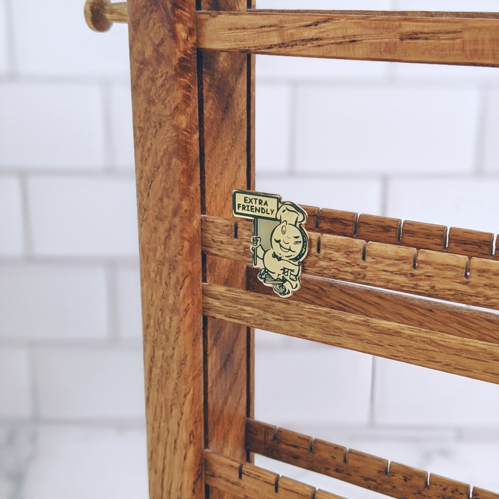 Vintage fast food employee award pin
